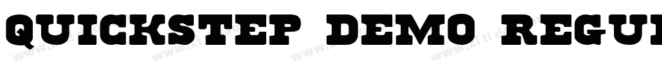 quickstep demo regul字体转换